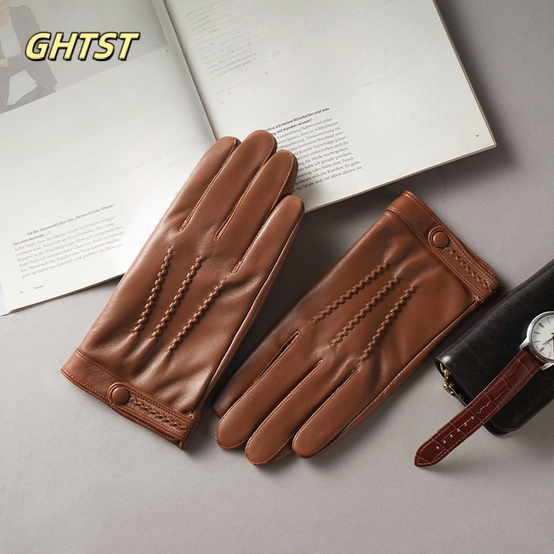 Leather Driving Glove - Sarung tangan kulit asli pria, sarung
