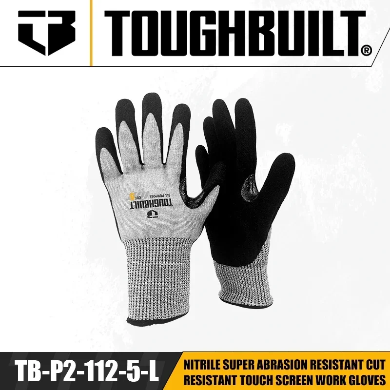 Nitrile Mechanic Glove - TOUGHBUILT TB-P2-112-5-L/S/M Sarung Tangan Kerja Layar