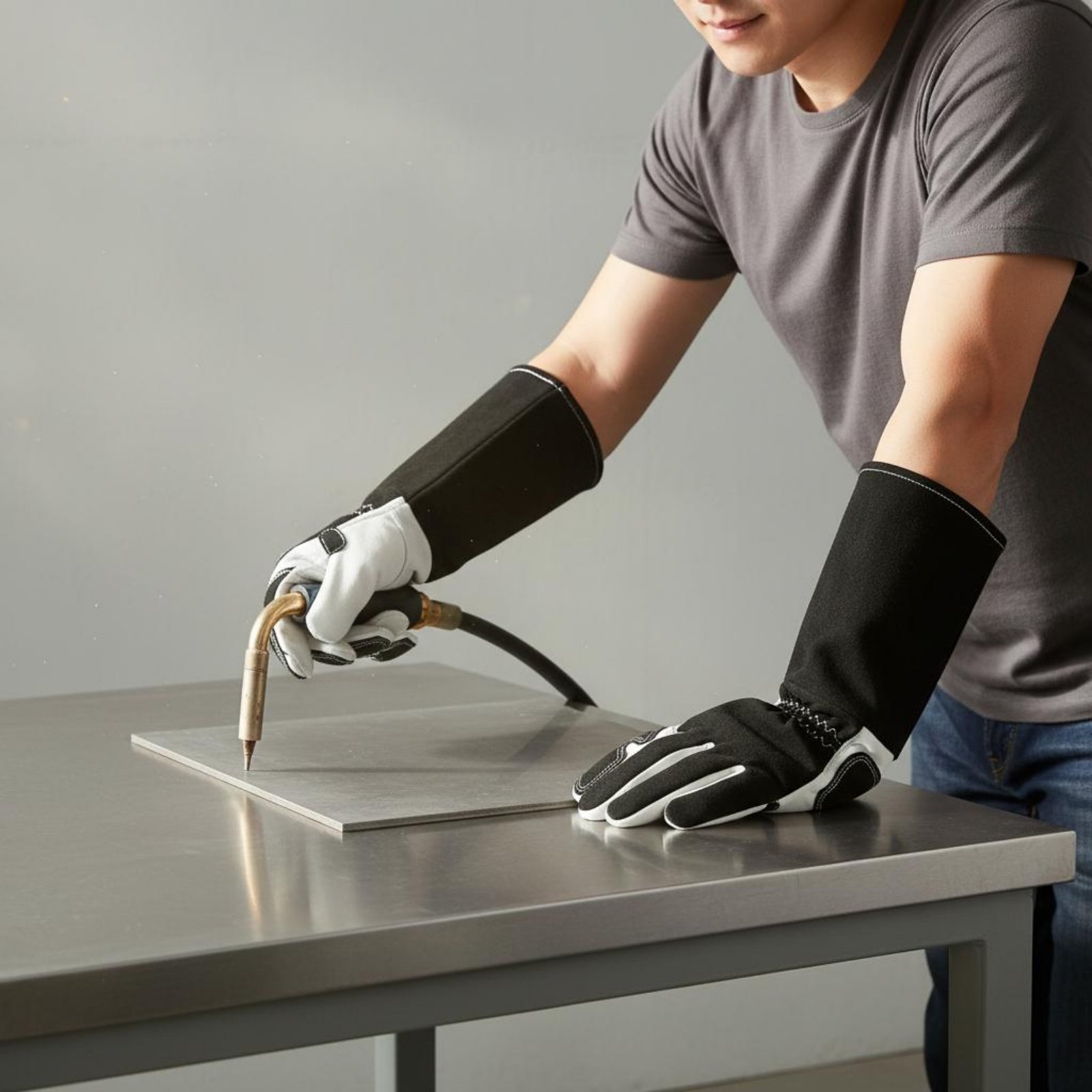 Heat Resistant Glove - Sarung Tangan Kerja Logam TIG Desain