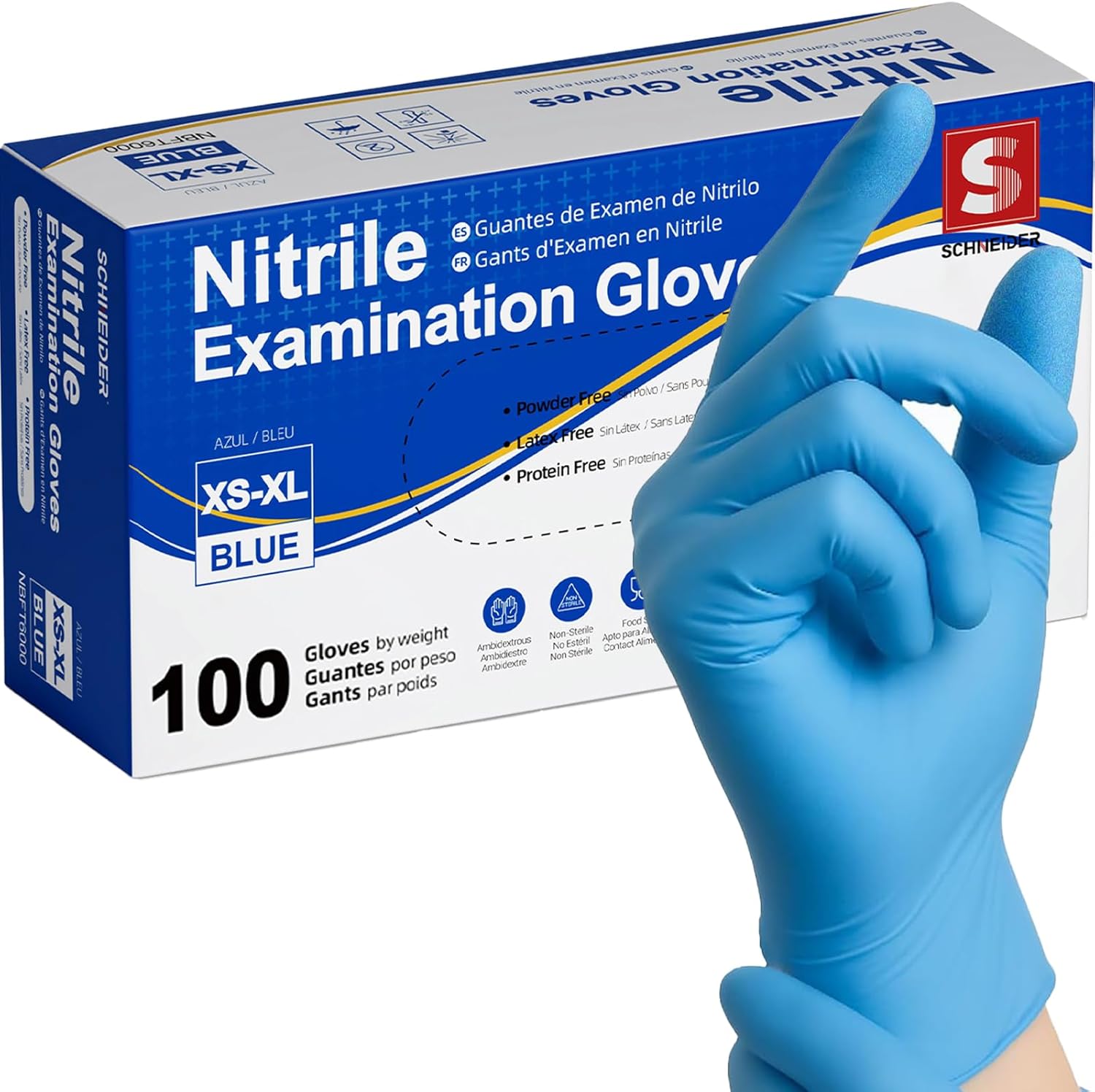 Exam Glove Nitrile - Sarung Tangan Pemeriksaan Nitril Kelas Medis