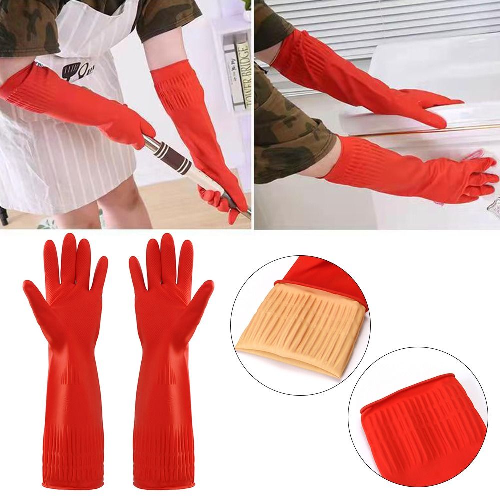 Dish Glove Rubber - Sarung tangan karet tugas berat, 1