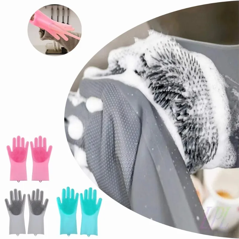 Dish Glove Rubber - 1 Buah Sarung Tangan Pencuci Piring