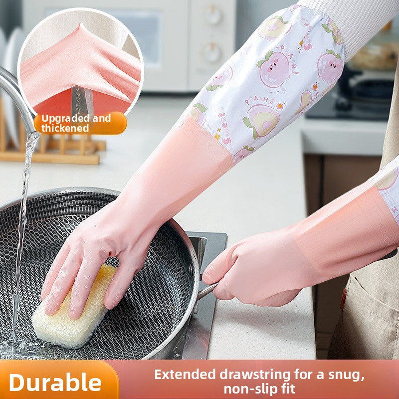 Dish Glove Rubber - Sarung Tangan Cuci Piring Tahan Air