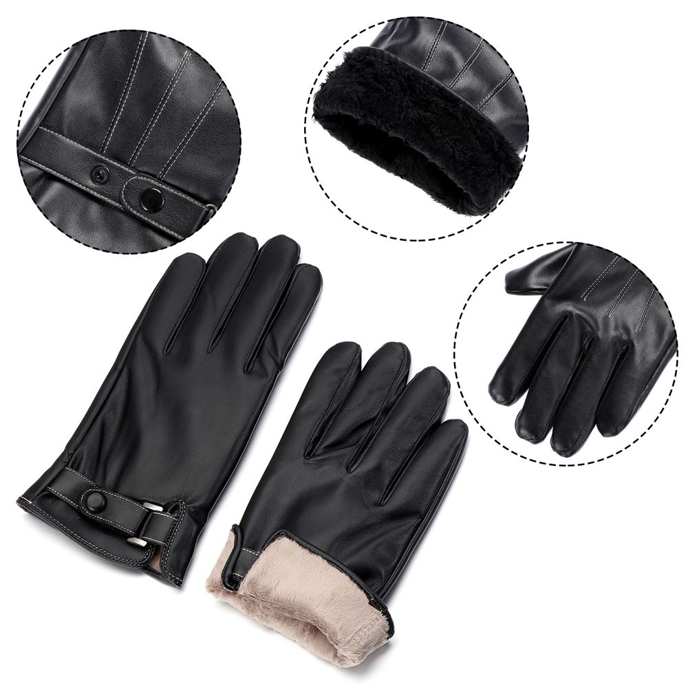Sarung tangan bulu termal pria - Leather Driving Glove ulasan dan harga