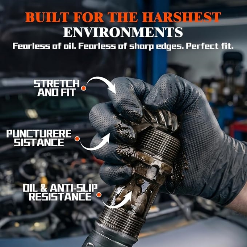 Sarung Tangan Nitril Sekali Pa - Nitrile Mechanic Glove ulasan dan harga