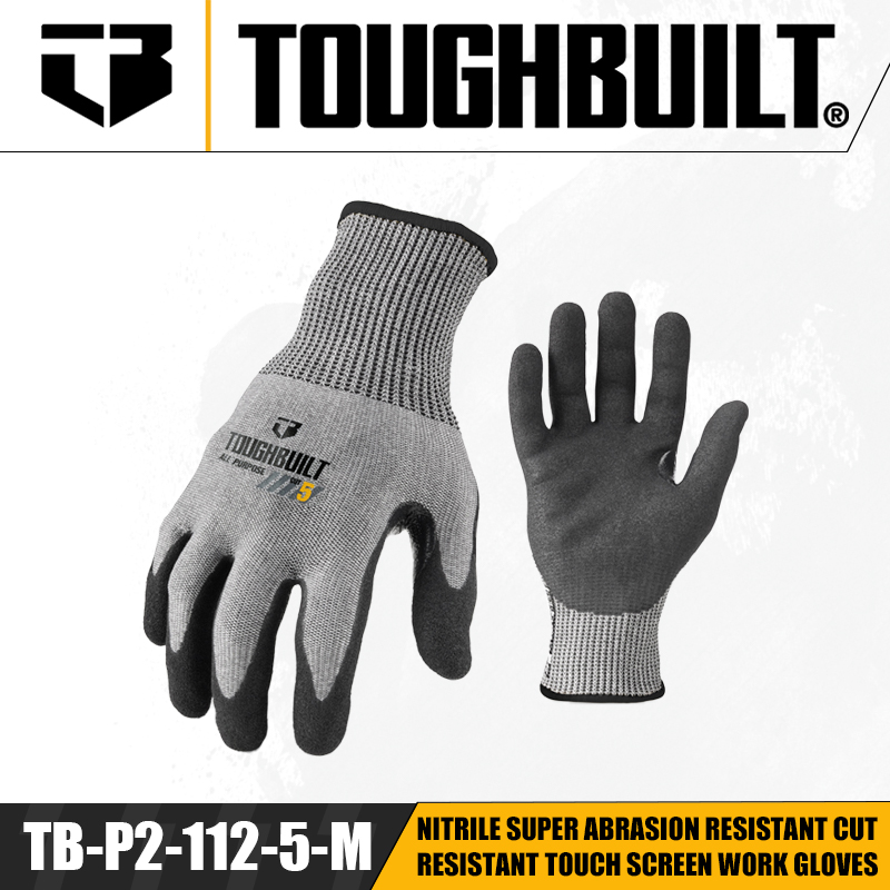TOUGHBUILT TB-P2-112-5-L/S/M S - Nitrile Mechanic Glove ulasan dan harga