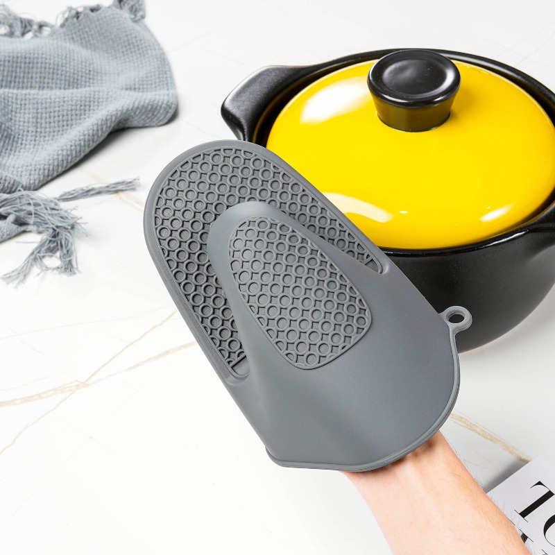 Penjepit tangan silikon tebal, - Oven Mitt Silicone ulasan dan harga