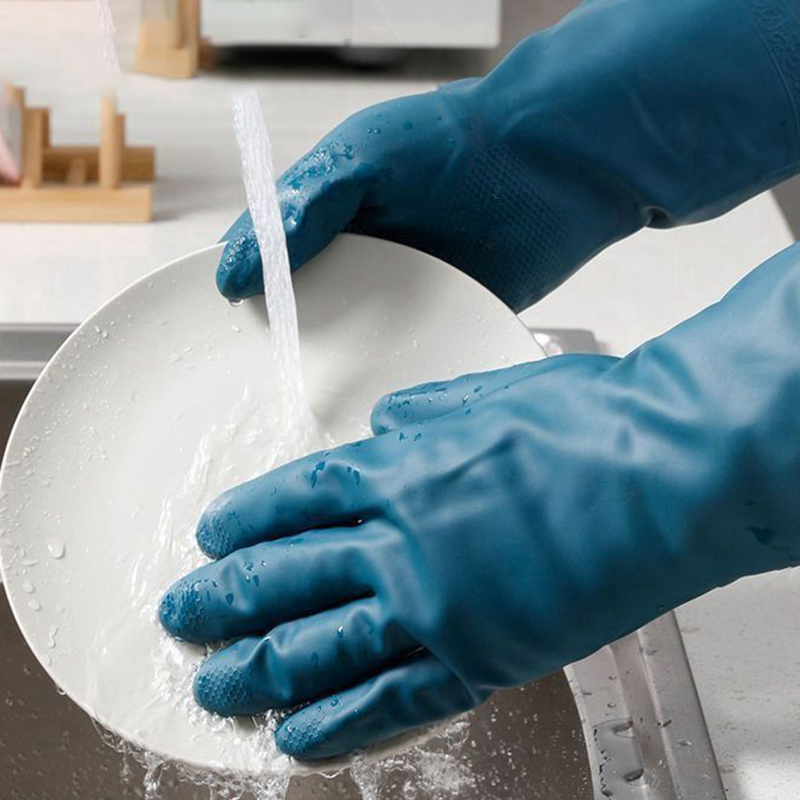 2/4 Pasang Sarung Tangan Tahan - Rubber Glove Cleaning ulasan dan harga